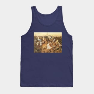Vintage Fairy Tales, Rabbit Among the Fairies by John Anster Fitzgerald Tank Top